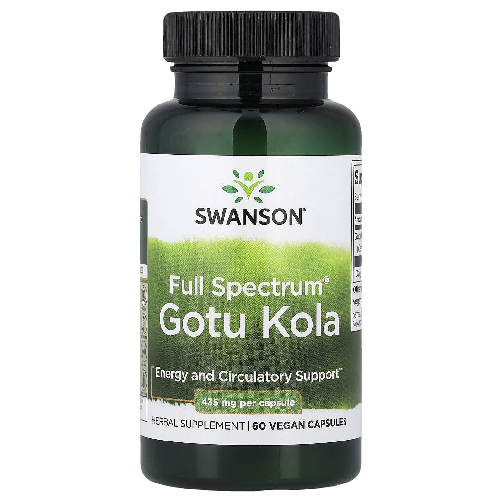 Swanson, Full Spectrum® Gotu Kola, 435 mg, 60 Capsules