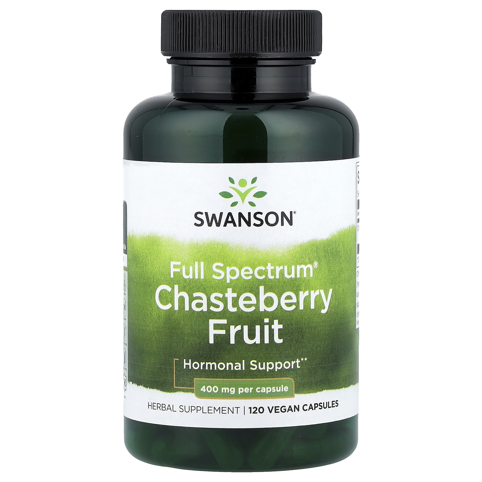 Swanson, Full Spectrum® Chasteberry Fruit, 400 mg, 120 Vegan Capsules