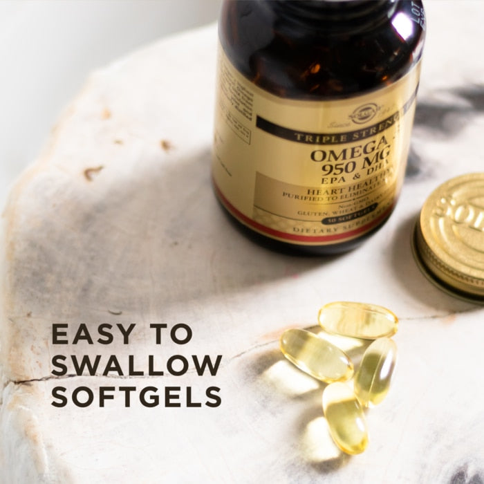 Solgar TRIPLE STRENGTH OMEGA-3 950 MG 100SOFTGELS