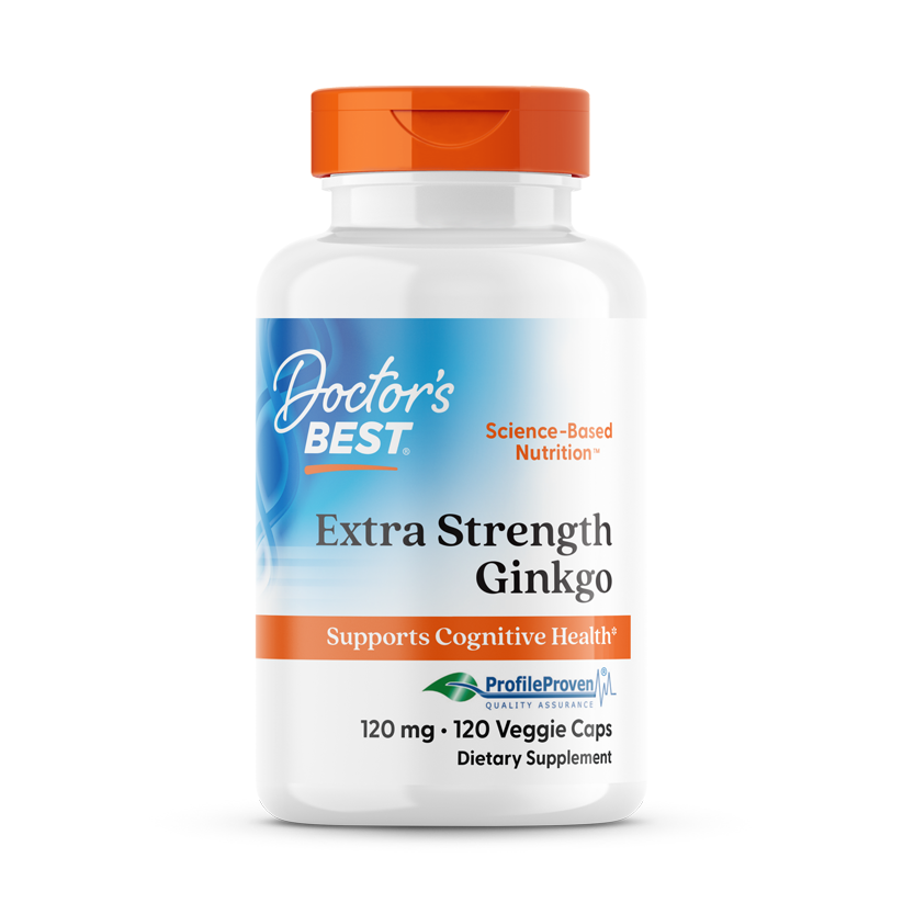Doctor's Best Extra Strength Ginkgo, 120 mg, 360 Veggie Caps