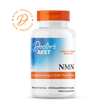 Doctor's Best NMN, 400 mg Per Serving, 60 Delayed Release Capsules