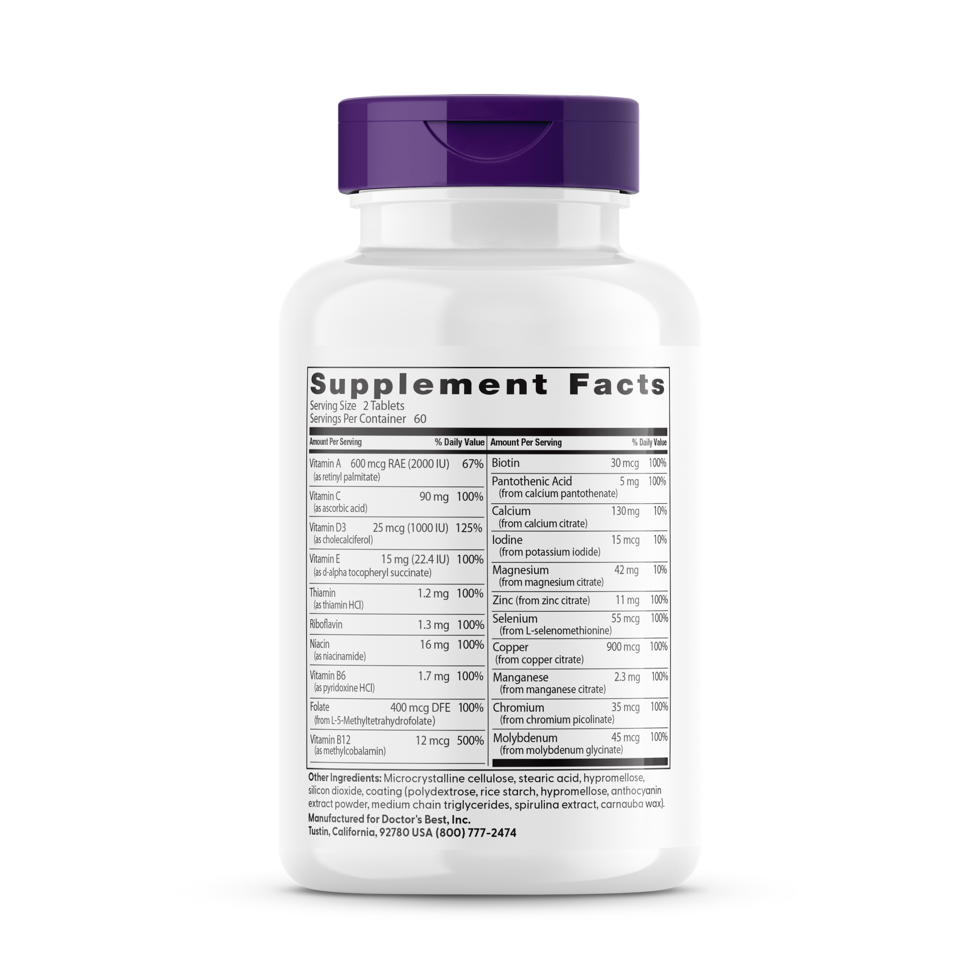 Doctor's Best Women's Multi-Vitamin, 120 Tablets