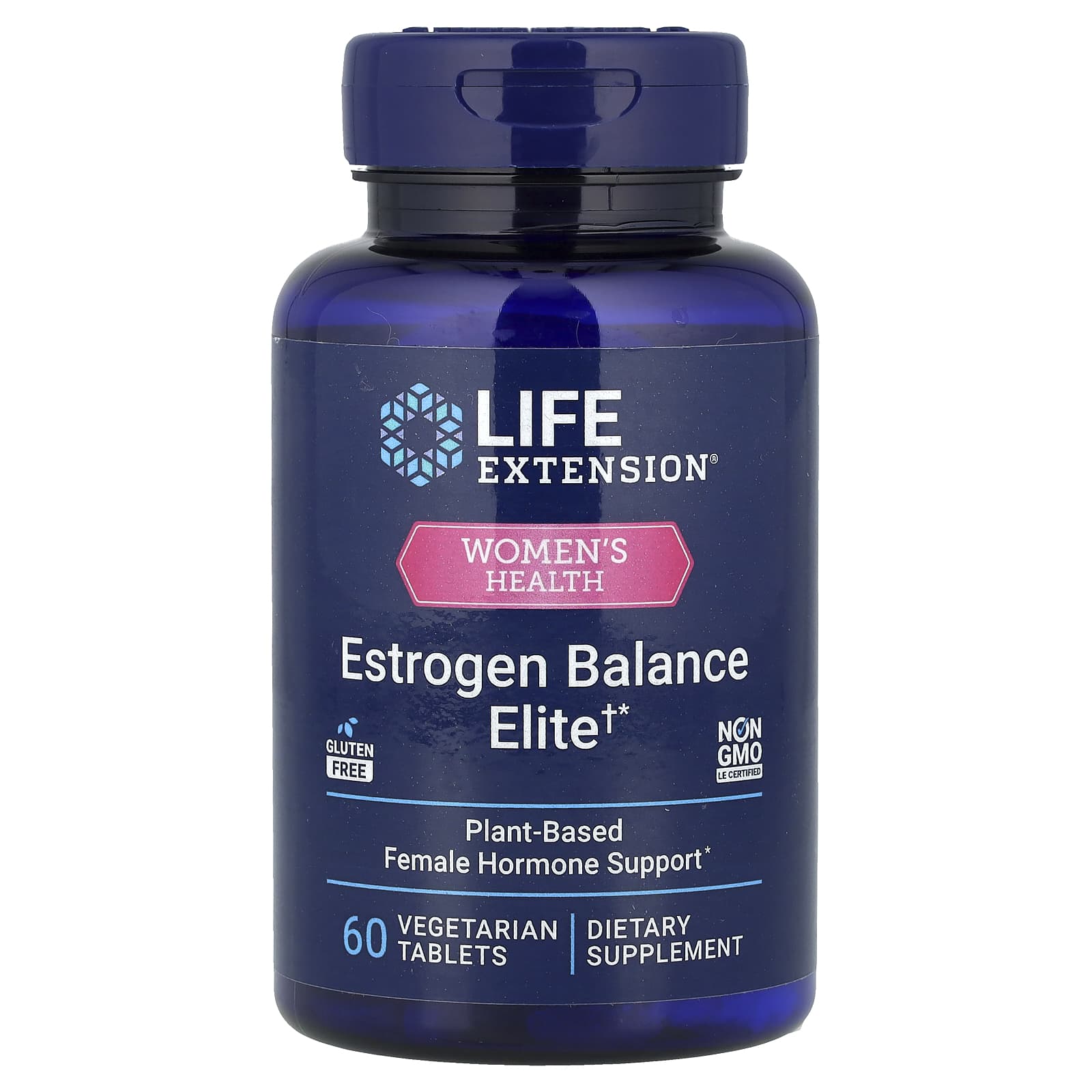 Life Extension, Women's Health, Estrogen Balance Elite, 60 Vegetarian Tablets