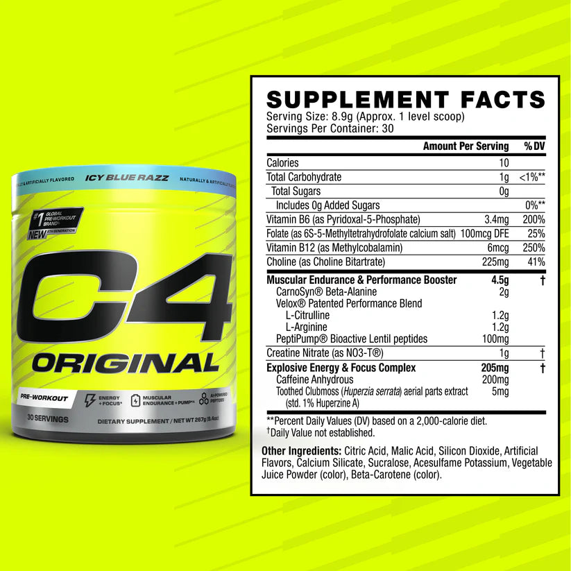 C4 ORIGINAL PRE WORKOUT 282G