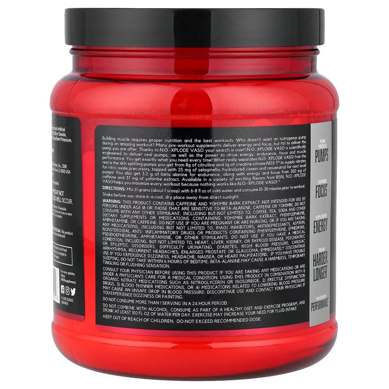 BSN NO-XPLODE VASO PUMP 1.11LB