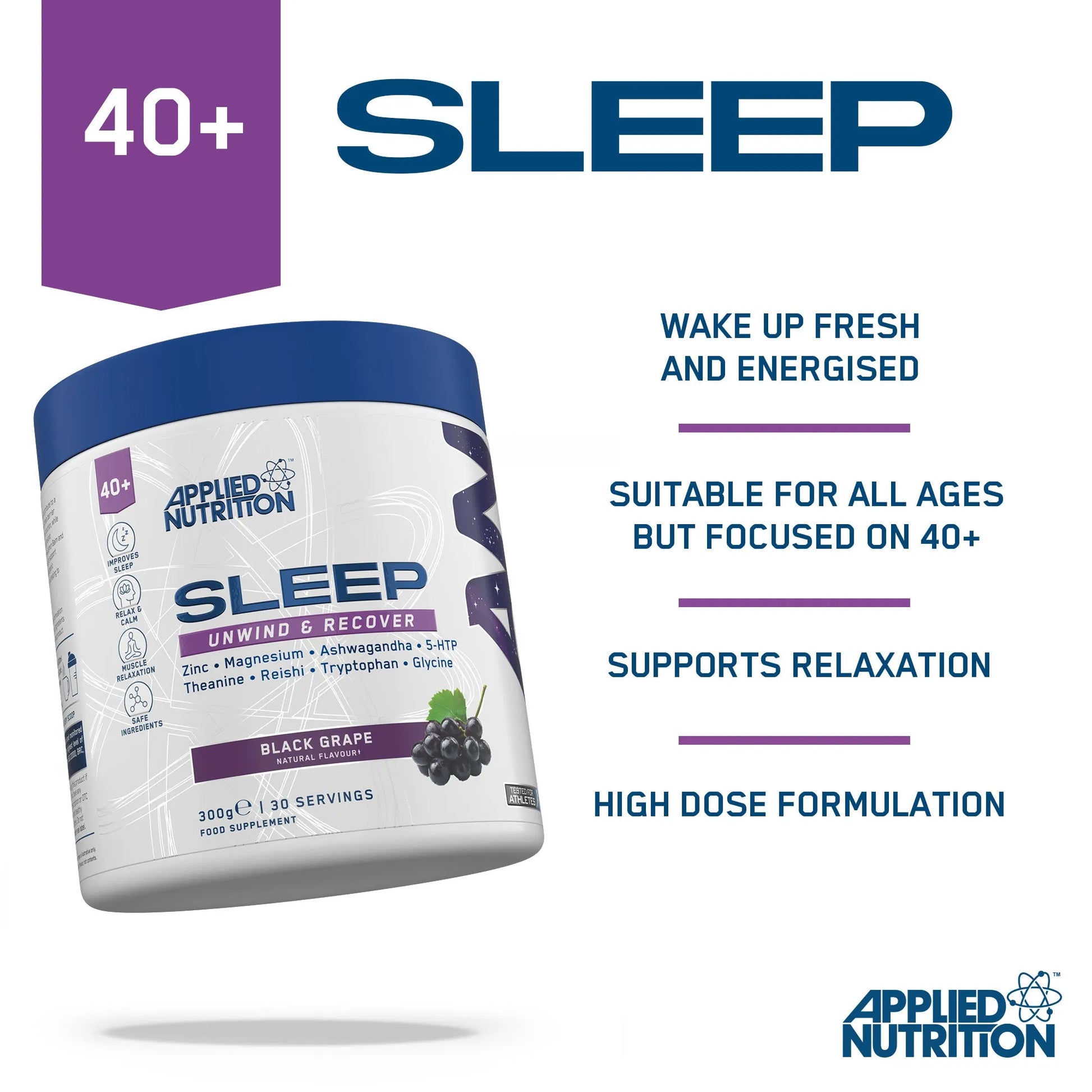 Applied Nutrition Sleep Support Supplement 300G - Mixed Berry