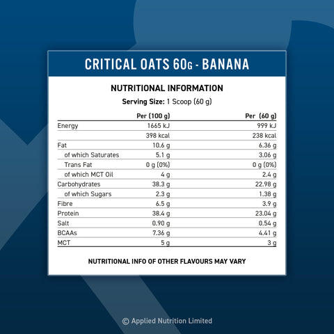 Applied Nutrition Critical Oats Protein Porridge
