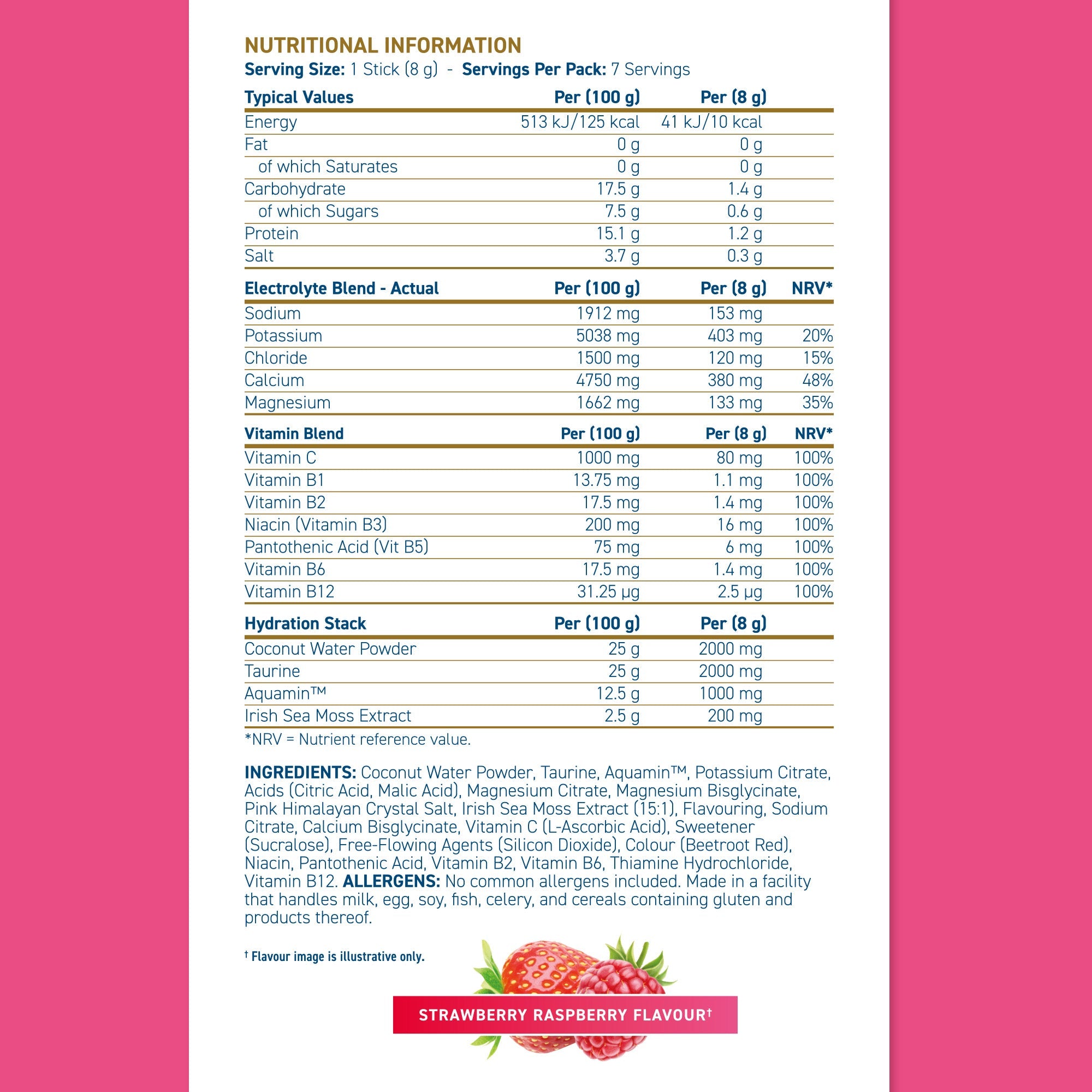 Applied Nutrition Hydration+ Electrolyte & Vitamin Powder Stick Pack