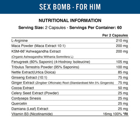 Applied Nutrition Sex Bomb For Him