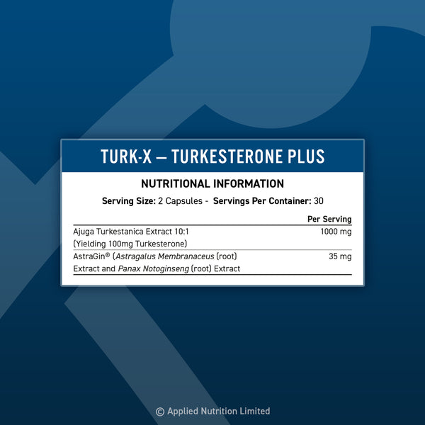 Applied Nutrition Turk-X | Turkesterone Plus Capsules