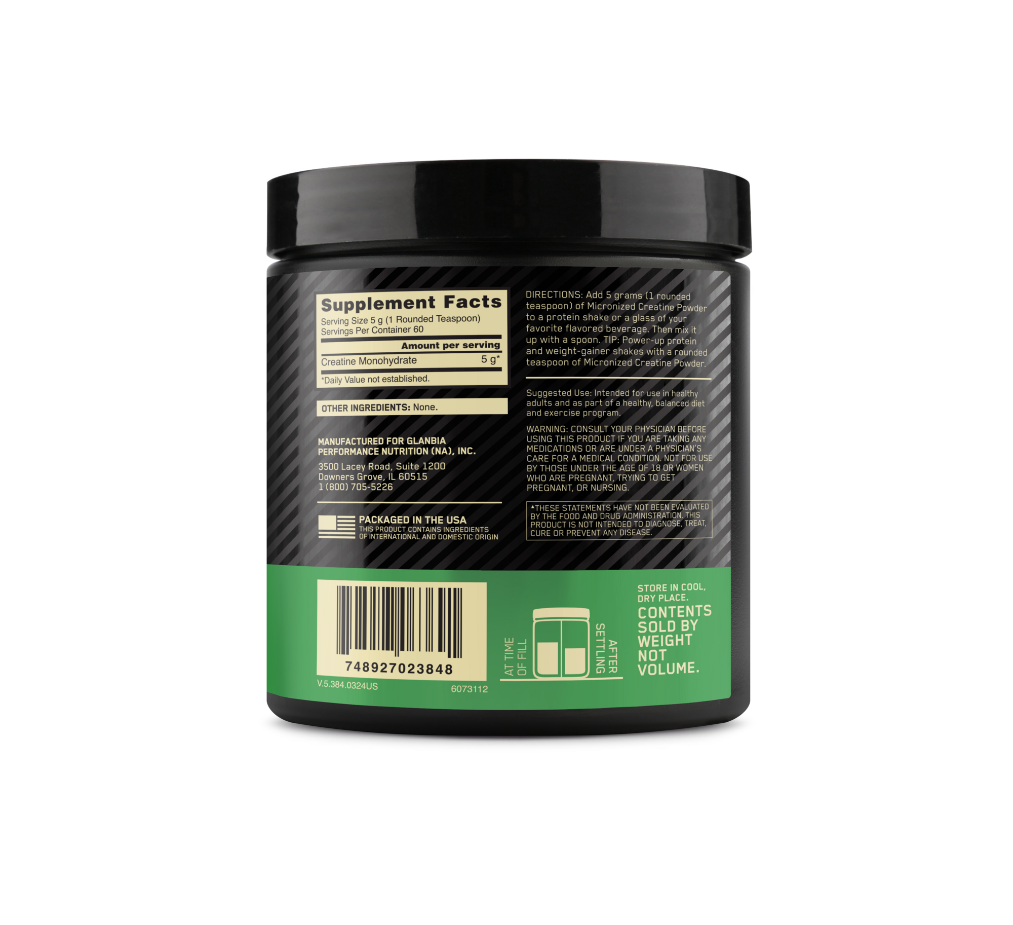 Optimum Nutrition Micronized Creatine Powder Unflavored 300G