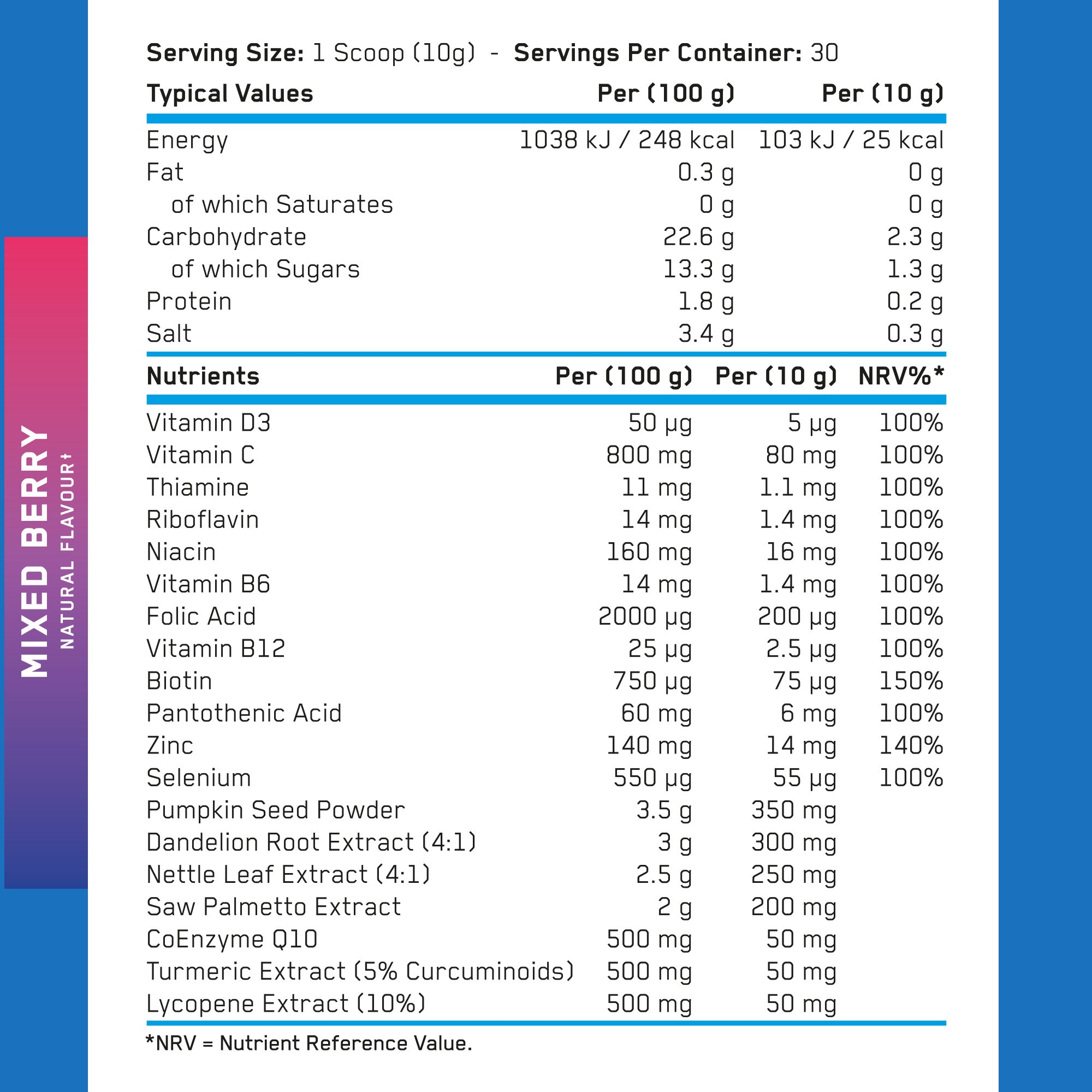 Applied Nutrition PROSTATE HEALTH 300G - TROPICAL PUNCH